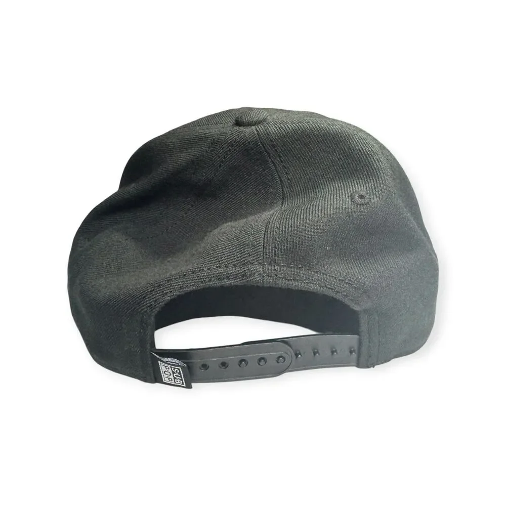 Sub Pop Hat Black Adjustable Snapback Hat
